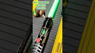 Qui Gon Jinn Crystal Reveal Lightsaber 1 Button Proffie Neopixel XTech Star Wars