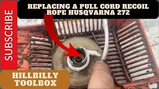 Replacing the recoil pull cord on a Husqvarna 272 #chainsaw