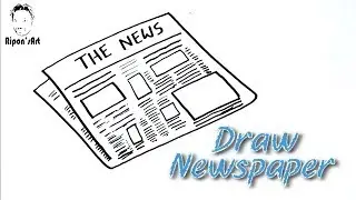How to draw NEWSPAPER easy.