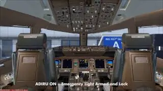 FSX Boeing 777 Cold & Dark Start Up and FMC Preparation