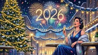 Fireworks & Jazz 2026 🎆 1940s New Year Celebration Music | Upbeat Sky Show Swing