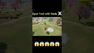 ZGOD 1vs4 with Nade ☠️ | 1vs4 clutch 🔥 #bgmi #bgmishorts #kraftonindiaesports #bgis #bgis2026