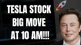 🔥 В 10:00 АКЦИИ TESLA БУДУТ КРУПНЫМИ! TSLA, SPY, QQQ, ES, NQ, BTC, NVDA и AAPL! 🚀