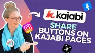 How to Add Social Share Buttons on Kajabi Website + Landing Pages: Quick & Easy Kajabi Tutorial!