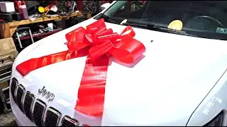 Giant Bow on Car | Surprise Gift Wrap, Car, Truck, SUV, House, Tractor, Appliance