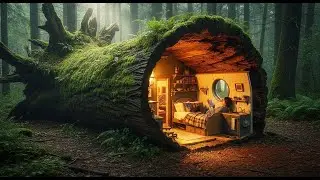 I Turned a 500 Year Old Log Into a Tiny Home