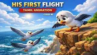 HIS FIRST FLIGHT - Liam O&rsquo;Flaherty || TAMIL ANIMATION || FULL STORY || State Board ,CBSE and TNPSC