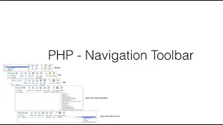 PHP Navigation Toolbar created by FmPro Migrator