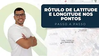 Configurando rótulo (latitude e longitude) de um ponto no QGIS