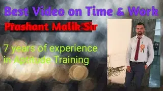Time and Work (Part -1) for SSC CGL, RAILWAY NTPC, GATE, CAT, GMAT and all other govt. jobs exams.