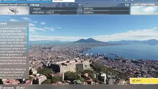 Flying over Naples, Italy in Discovery Flight (MFS)