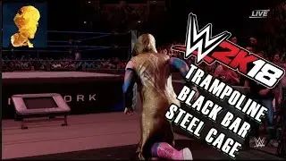 WWE 2K18 Exclusive Gameplay: Match Creator, Cage Dives and Trampolines!