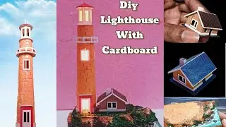 How To Make Lighthouse With Cardboard|Diy Lighthouse