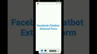 FB Messenger Chatbot External Webview Form For Custom Q&A