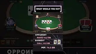 What would you do if you have this hand? #shorts #poker #pokeronline #natural8