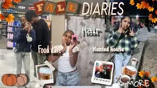 FALL DIARIES 🍂 | New Hair| Food Date| Hunted House| & MORE 🤍