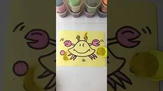 Painting Sand a Crab | #paintingwithsand #sandpainting #kiddoplanet #painting #paintingideas