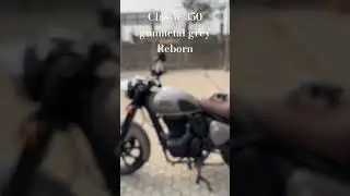 Royal enfield Classic 350 Gunmetal grey reborn alloy wheels