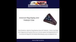 American Flag Display and Pedestal