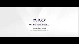 Yahoomail.com down!  Again on 03rd Oct 2017