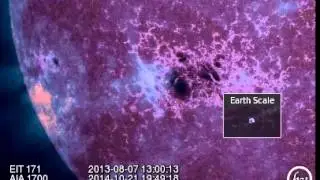 Behemoth Sunspot - Biggest of Current Solar Cycle Turning Toward Earth 10 21 2014
