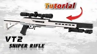 Lego Sniper Rifle VT2 Tutorial, lego gun tutorial