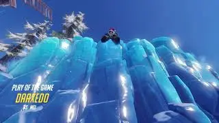 Mei opens up with ult killing 4 with 4 shots during winter event #overwatch  #highlights #quadrakill