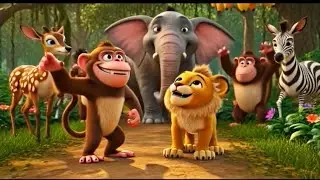 मस्ती भरा Jungle Adventure 🐾 | Lion Monkey Elephant Friends | New Cartoon 2026 #kidscartoon 