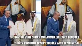 The Head of State awards the Turkish President the 