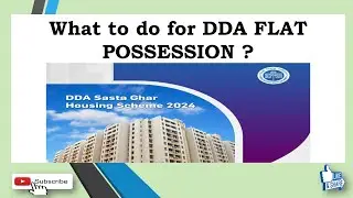 Flat Possession in DDA Sasta Ghar Housing Scheme 2024? #dda #possession