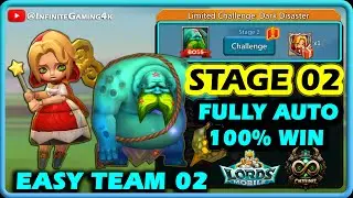 Limited Challenge Dark Disaster Stage 2 Auto Mode | Lords Mobile Witch Doll Stage 2 Fully Auto