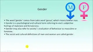 Gender and Sex|Difference between Sex and Gender| Gender school and society|Learning with Richa giri