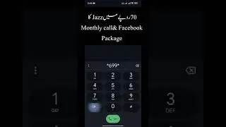 Jazz monthly call & Facebook packages #jazz #jazzpackage