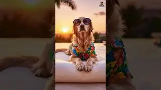AI Dog Luxury Pool Vlog 🌴🐶 | Talking Dog Influencer | Dogfluencer.ai