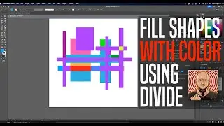 Fill shapes with color in Illustrator using DIVIDE!
