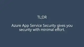 Demo: Enable Azure App Service Security