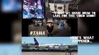 Я отправил свой комплект малого барабана Black Album Tour Kit Snare Ларсу, и вот что произошло.