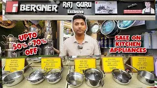 Bergner Triply Stainless Cookwares Upto 60% Discounts🚨for this Festival🚨Single piece courier avail.