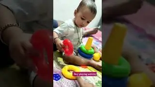 1 year old baby playing activity #toddlerlife#todderactivity#toysforkids #funny #toys#videoshorts