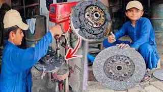 Amazing Technique Of Old Clutch plate Restoration [Rebuilding Old Clutch Plate Disc]Complete Process