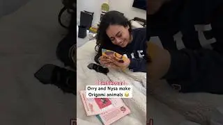Orry and Nysa Devgan make Origami animals together 😂🤣 #shorts #orry #nysadevgn