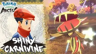 Wild Shiny Carnivine Found Twice! Shiny Living Dex Series in Pokemon Legends Arceus