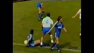 Verona - Napoli / Serie A 1987-1988 (Maradona, Elkj&aelig;r Larsen, Careca, Carnevale, Ferrara, Berthold)