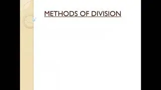 division by repeated Subtraction