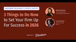 3 Things to Do Now to Set Your Firm up for Success in 2026