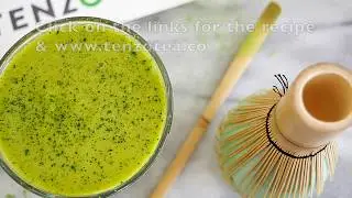 Turmeric and Matcha Green Tea Smoothie with Tenzo Tea