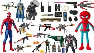 Special police weapon toy set unboxing | Barrett sniper rifle |bulletproof vest |Glock pistol | bomb
