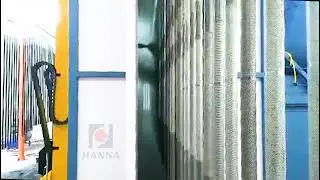 Alumininum Extrusion Automatic Electrostatic Powder Paint Line