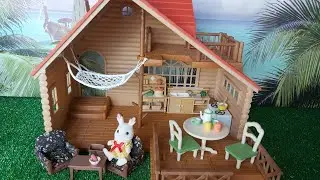 Sylvanian Families Log Cabin Gift Set Kulübe Evi Kutu Açılımı
