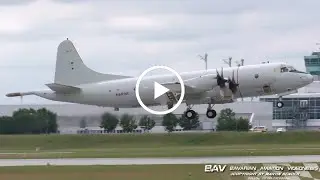 Lockheed P-3C Orion - German Navy 60+05 - takeoff at Munich Airport